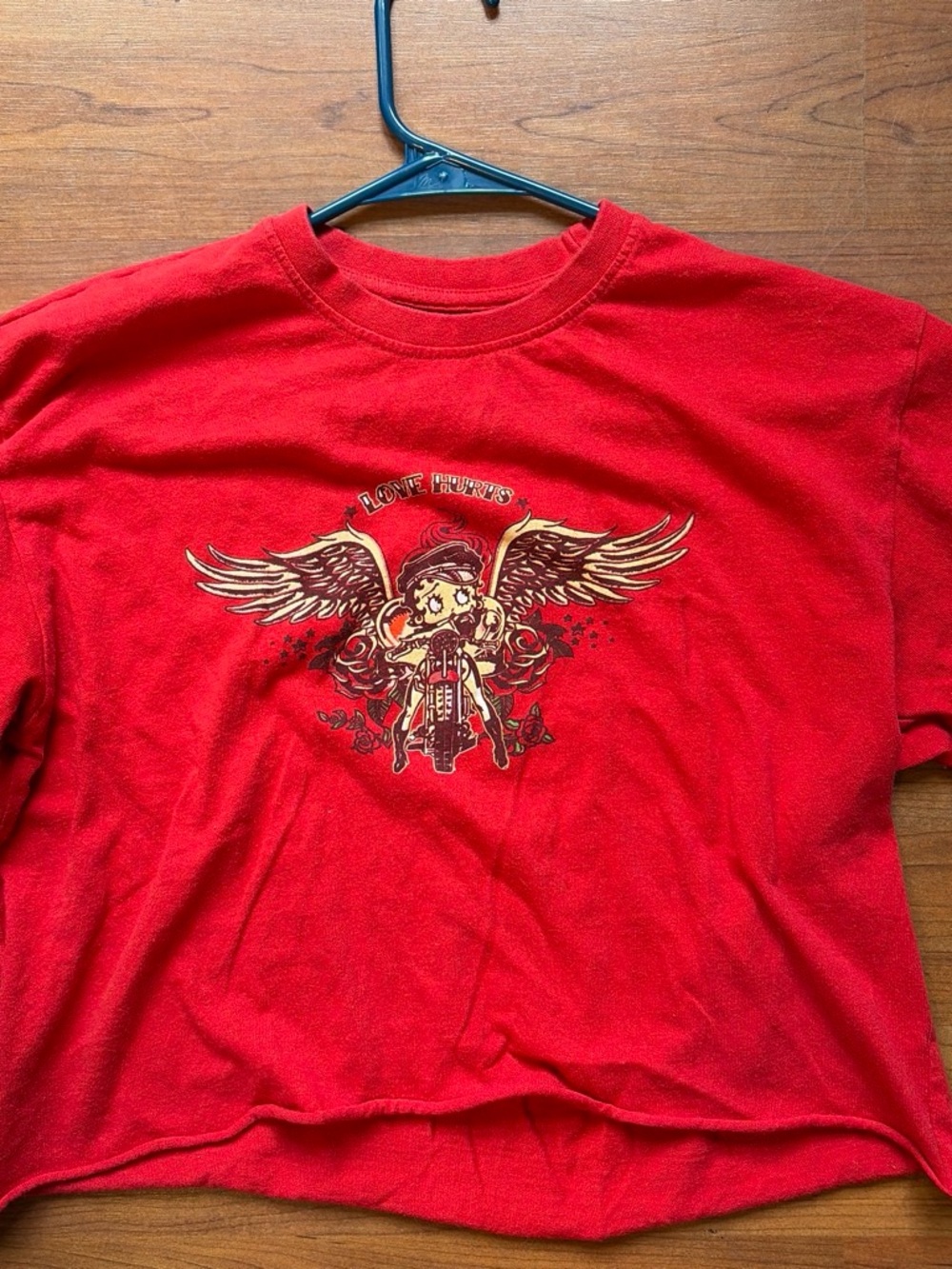 Red Betty Boop 'Love Hurts' Graphic Tee